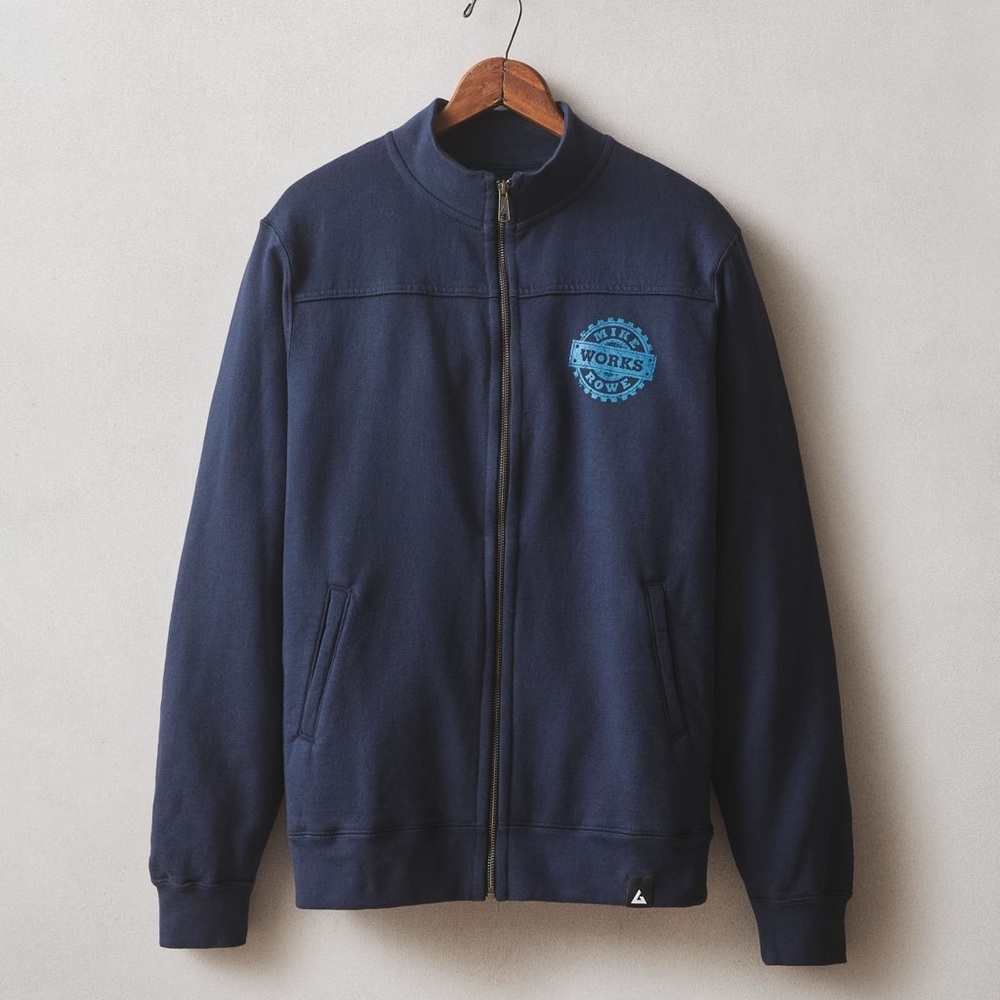 NEW American Giant Men's Moto Full Zip Mike Rowe Jacket, Large